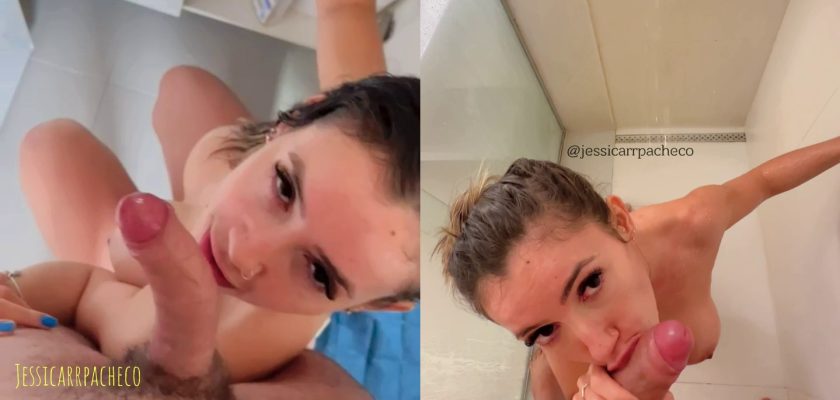 Chupou piroca durante o banho videos da boqueteira Jessica Pacheco