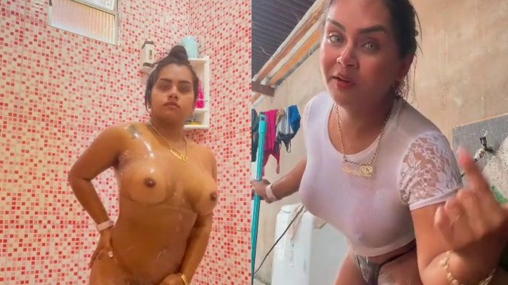 Andressa Lopes pelada no banho bunduda gostosa ex do Chicão dos teclados videos compilados