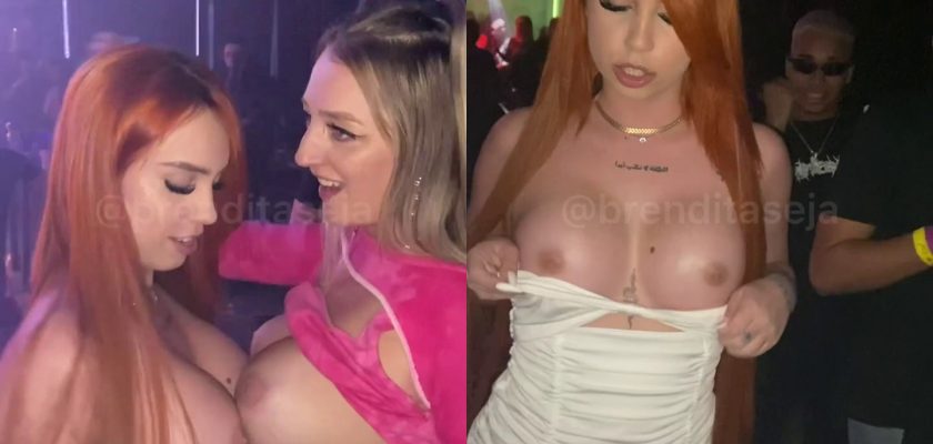 Brendita Seja novinha mostrou os peitos na balada ficou pelada videos